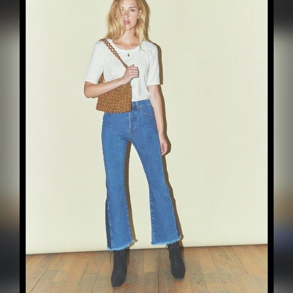 Massimo Dutti High Rise ankle flare Jeans US size 6, Eu 38 - Picture 15 of 15